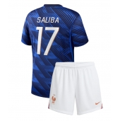 Frankrijk William Saliba #17 Thuis tenue Kids WK 2026 Korte Mouwen (+ broek)