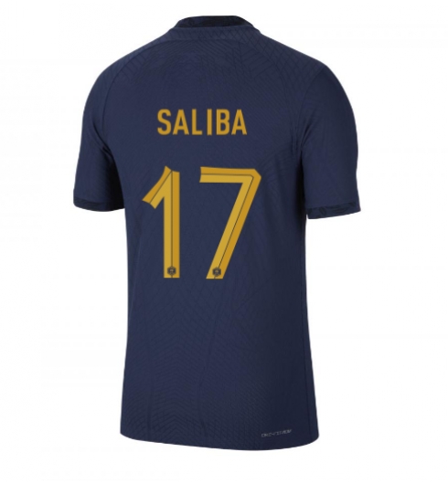 Frankrijk William Saliba #17 Thuis tenue WK 2022 Korte Mouwen