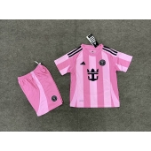 Inter Miami Thuis tenue Kids 2025-26 Korte Mouwen (+ broek)