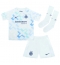 Inter Milan Alessandro Bastoni #95 Uit tenue Kids 2025-26 Korte Mouwen (+ broek)