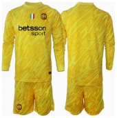 Inter Milan Keeper Uit tenue Kids 2024-25 Lange Mouwen (+ broek)