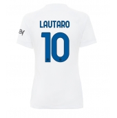 Inter Milan Lautaro Martinez #10 Uit tenue Dames 2023-24 Korte Mouwen
