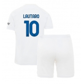 Inter Milan Lautaro Martinez #10 Uit tenue Kids 2023-24 Korte Mouwen (+ broek)
