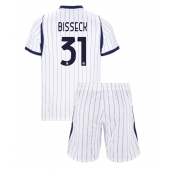 Inter Milan Yann Bisseck #31 Uit tenue Kids 2026-27 Korte Mouwen (+ broek)