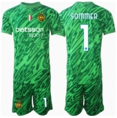 Inter Milan Yann Sommer #1 Keeper Thuis tenue Kids 2024-25 Korte Mouwen (+ broek)