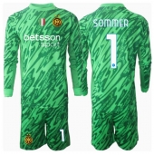 Inter Milan Yann Sommer #1 Keeper Thuis tenue Kids 2024-25 Lange Mouwen (+ broek)