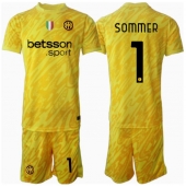 Inter Milan Yann Sommer #1 Keeper Uit tenue Kids 2024-25 Korte Mouwen (+ broek)