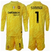 Inter Milan Yann Sommer #1 Keeper Uit tenue Kids 2024-25 Lange Mouwen (+ broek)