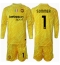 Inter Milan Yann Sommer #1 Keeper Uit tenue Kids 2024-25 Lange Mouwen (+ broek)