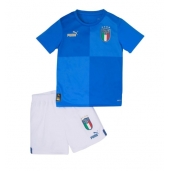 Italië Thuis tenue Kids 2022 Korte Mouwen (+ broek)
