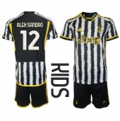 Juventus Alex Sandro #12 Thuis tenue Kids 2023-24 Korte Mouwen (+ broek)