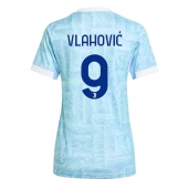 Juventus Dusan Vlahovic #9 Uit tenue Dames 2025-26 Korte Mouwen
