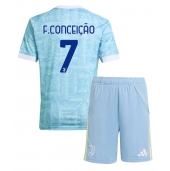 Juventus Francisco Conceicao #7 Uit tenue Kids 2025-26 Korte Mouwen (+ broek)
