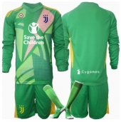 Juventus Keeper Uit tenue Kids 2024-25 Lange Mouwen (+ broek)