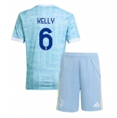 Juventus Lloyd Kelly #6 Uit tenue Kids 2025-26 Korte Mouwen (+ broek)