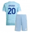 Juventus Lois Openda #20 Uit tenue Kids 2025-26 Korte Mouwen (+ broek)