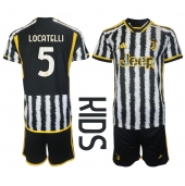 Juventus Manuel Locatelli #5 Thuis tenue Kids 2023-24 Korte Mouwen (+ broek)