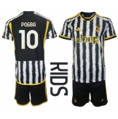 Juventus Paul Pogba #10 Thuis tenue Kids 2023-24 Korte Mouwen (+ broek)