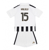 Juventus Pierre Kalulu #15 Thuis tenue Kids 2026-27 Korte Mouwen (+ broek)
