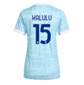 Juventus Pierre Kalulu #15 Uit tenue Dames 2025-26 Korte Mouwen