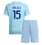 Juventus Pierre Kalulu #15 Uit tenue Kids 2025-26 Korte Mouwen (+ broek)