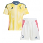 Juventus Uit tenue Kids 2024-25 Korte Mouwen (+ broek)