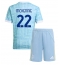 Juventus Weston McKennie #22 Uit tenue Kids 2025-26 Korte Mouwen (+ broek)