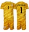 Kroatië Dominik Livakovic #1 Keeper Thuis tenue Kids EK 2024 Korte Mouwen (+ broek)