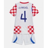 Kroatië Josko Gvardiol #4 Thuis tenue Kids WK 2026 Korte Mouwen (+ broek)