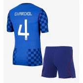 Kroatië Josko Gvardiol #4 Uit tenue Kids WK 2026 Korte Mouwen (+ broek)