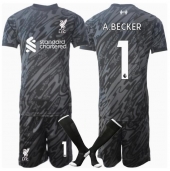 Liverpool Alisson Becker #1 Keeper Thuis tenue Kids 2024-25 Korte Mouwen (+ broek)