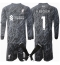 Liverpool Alisson Becker #1 Keeper Thuis tenue Kids 2024-25 Lange Mouwen (+ broek)