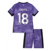 Liverpool Cody Gakpo #18 Derde tenue Kids 2023-24 Korte Mouwen (+ broek)