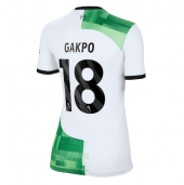 Liverpool Cody Gakpo #18 Uit tenue Dames 2023-24 Korte Mouwen