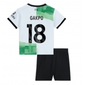 Liverpool Cody Gakpo #18 Uit tenue Kids 2023-24 Korte Mouwen (+ broek)