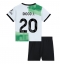Liverpool Diogo Jota #20 Uit tenue Kids 2023-24 Korte Mouwen (+ broek)