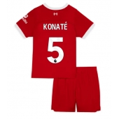 Liverpool Ibrahima Konate #5 Thuis tenue Kids 2023-24 Korte Mouwen (+ broek)