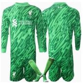 Liverpool Keeper Uit tenue Kids 2024-25 Lange Mouwen (+ broek)