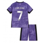 Liverpool Luis Diaz #7 Derde tenue Kids 2023-24 Korte Mouwen (+ broek)