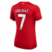 Liverpool Luis Diaz #7 Thuis tenue Dames 2023-24 Korte Mouwen