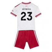 Liverpool Victor Munoz #23 Uit tenue Kids 2026-27 Korte Mouwen (+ broek)