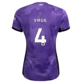 Liverpool Virgil van Dijk #4 Derde tenue Dames 2023-24 Korte Mouwen