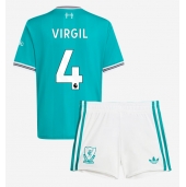 Liverpool Virgil van Dijk #4 Derde tenue Kids 2025-26 Korte Mouwen (+ broek)