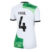 Liverpool Virgil van Dijk #4 Uit tenue Dames 2023-24 Korte Mouwen