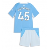 Manchester City Abdukodir Khusanov #45 Thuis tenue Kids 2026-27 Korte Mouwen (+ broek)
