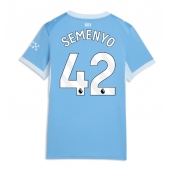 Manchester City Antoine Semenyo #42 Thuis tenue Dames 2026-27 Korte Mouwen
