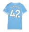 Manchester City Antoine Semenyo #42 Thuis tenue Dames 2026-27 Korte Mouwen