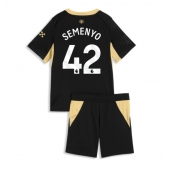 Manchester City Antoine Semenyo #42 Uit tenue Kids 2026-27 Korte Mouwen (+ broek)