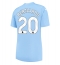 Manchester City Bernardo Silva #20 Thuis tenue Dames 2023-24 Korte Mouwen