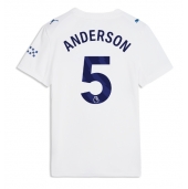 Manchester City Elliot Anderson #5 Derde tenue Dames 2026-27 Korte Mouwen